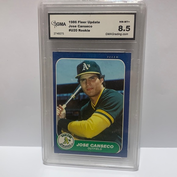 1986 Fleer Update Jose Canseco GMA 8.5 #U-20 (MISC8) - Picture 1 of 3